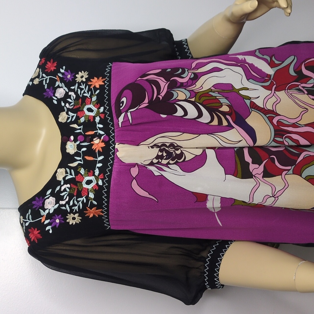 100% Silk BCBG MaxAzria Masquerade Dress
